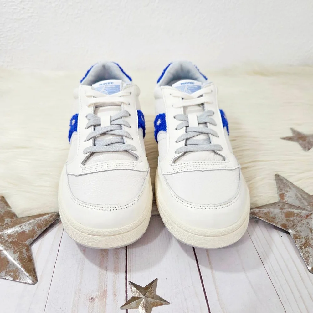 Maybe Tomorrow x Saucony Jazz Court sneakers Varsity royal blue low top 6.5 NWOB